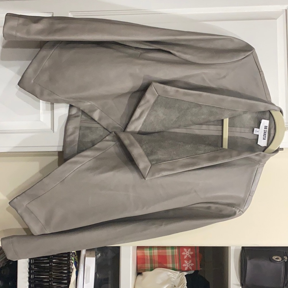 BB DAKOTA faux mixed media PU jacket